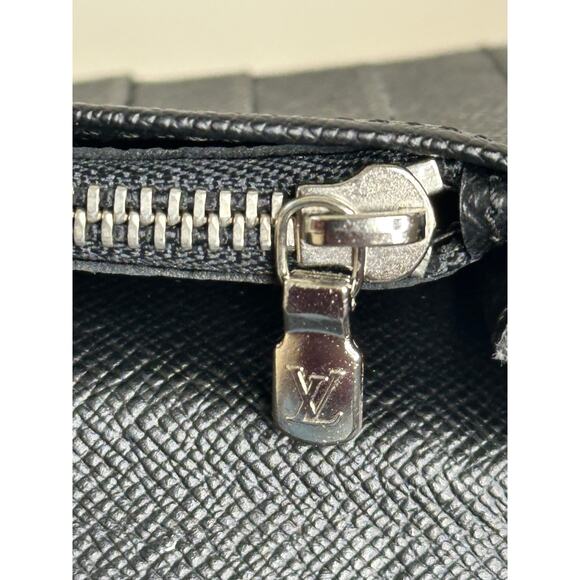 Louis Vuitton Damier Graphite Brazza Wallet Gray Black Genuine Leather Luxury - Picture 6 of 9